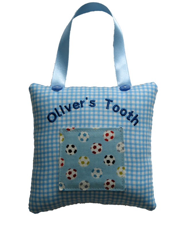 Tooth Fairy Pillow - Footballs