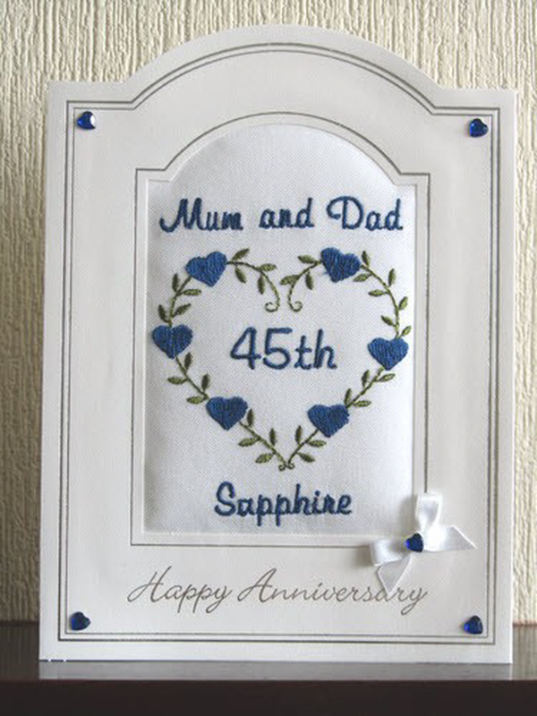 Sapphire Wedding Anniversary - Hearts