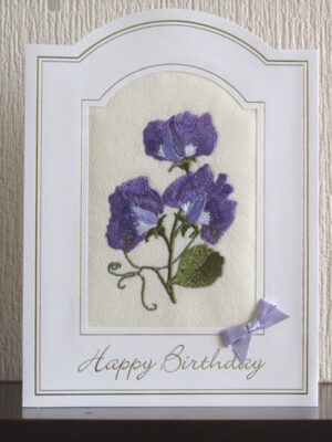 Sweet Peas - Birthday Card