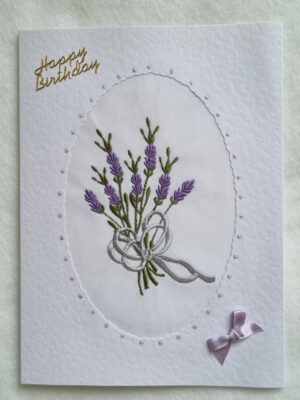 Lavender Bouquet - Birthday Card