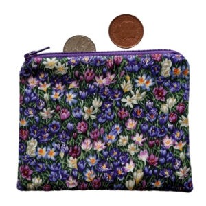 Purple Crocus Coin Purse