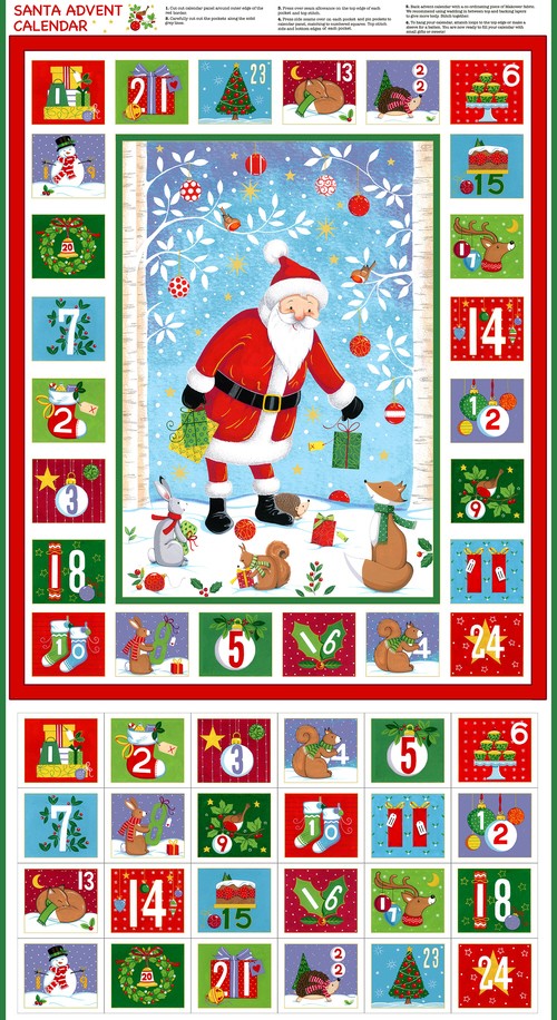 Kit - Santa Fabric Advent Calendar - Image 2