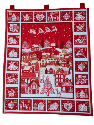 Scandinavian Town Fabric Advent Calendar