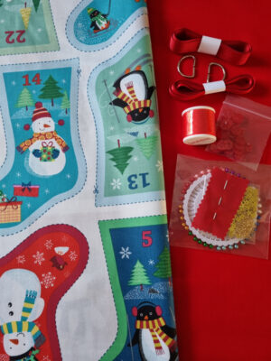 Kit - Frosty Small Stockings Bunting Fabric Advent Calendar