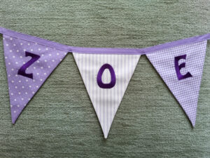 Lilac Personalised Bunting (per letter)
