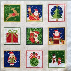 Santa, Reindeer and Presents Small Labels Panel