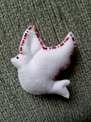 Dove - Felt Tree Decoration