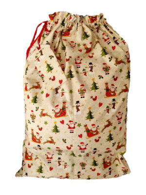 Large Christmas Sack - Santa and Sleigh