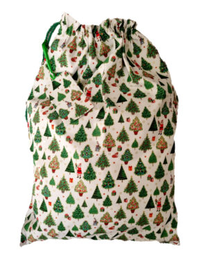 Large Christmas Sack - Christmas Trees