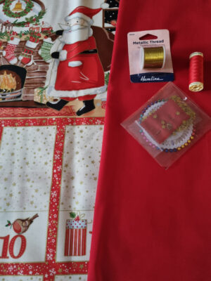 Kit - Jolly St Nick Fabric Advent Calendar