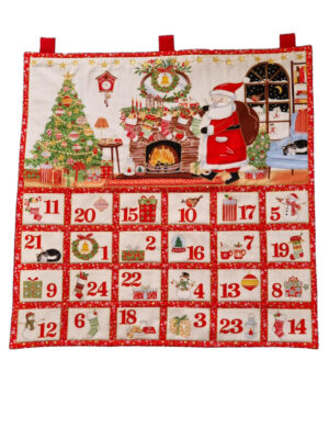 Jolly St Nick Fabric Advent Calendar