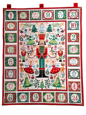 Nutcracker Fabric Advent Calendar - Red